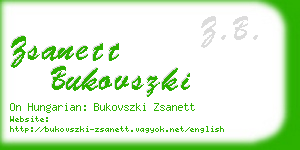 zsanett bukovszki business card